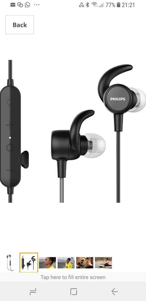 Philips 5000 series TPV SN 503 BK Headset In-ear Black. With heart rate monitor. - Image 4 of 4