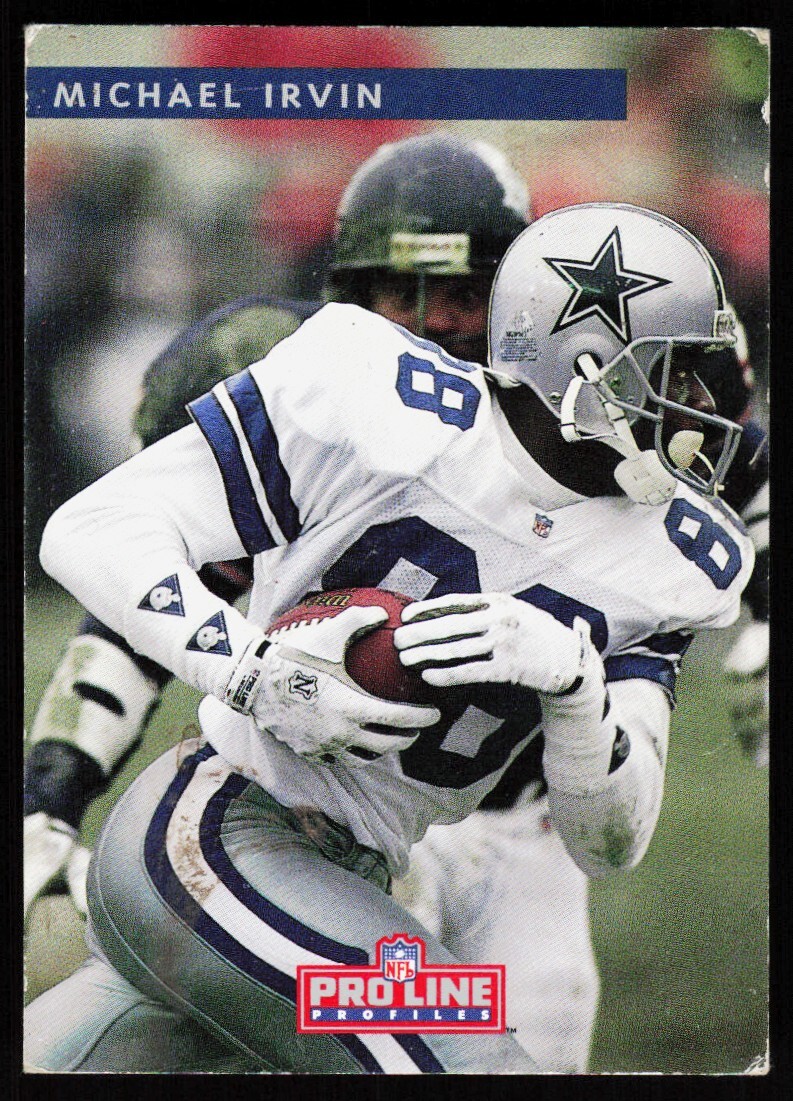 1992 Pro Line Profiles Michael Irvin Dallas Cowboys #289