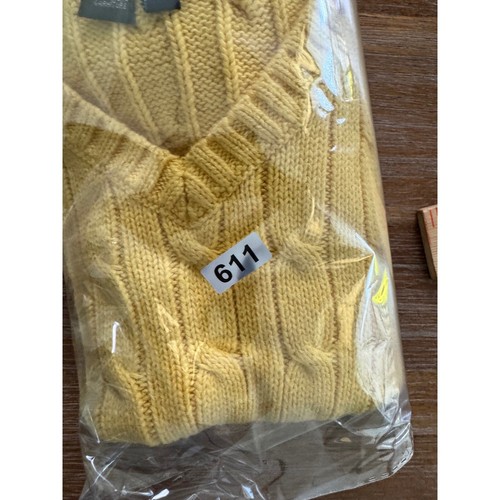 Polo Ralph Lauren Cable Knit Sweater Vest Yellow Preppy Kid Size 6 - Picture 6 of 6