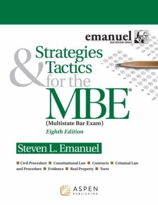 Bar Review Ser.: Strategies and Tactics  for the Mbe  : Multistate Bar Exam...