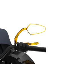 Gold 4.3 Inch Germetry Design Handlebar Rear Mirrors for Harley Softail FLSB XL