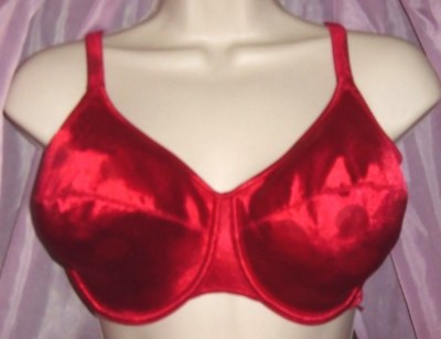 Vintage Marilyn Monroe Warner Red Preowned Underwire Full Coverage Bra 34D