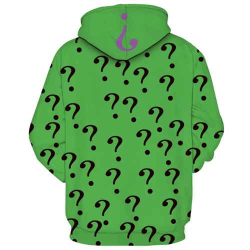 Batman Gotham Knight Riddler 3D Hoodie T-shirts Superhero Sweatshirt Jacket Coat - Picture 10 of 17
