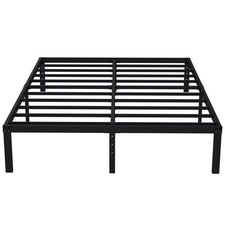 14 Inch California King Bed Frames Heavy Duty Metal Cal King Platform with St...