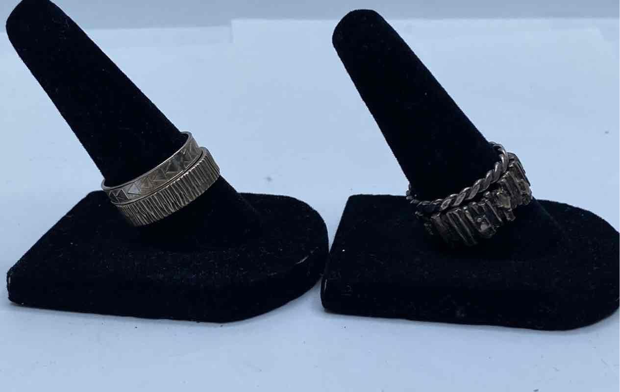 Sterling Silver Assorted Ring Bundle 4pcs 11.05g - image 3