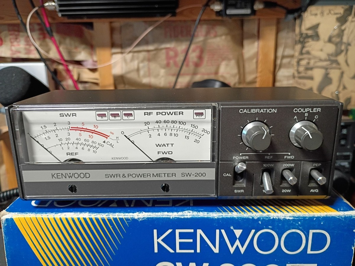 Kenwood SW-200 SWR & Power Meter W/ 2 Couplers | eBay