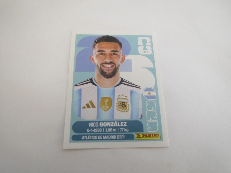 2026 PANINI FIFA WORLD CUP SOCCER STICKER NICO GONZALEZ ARG 16