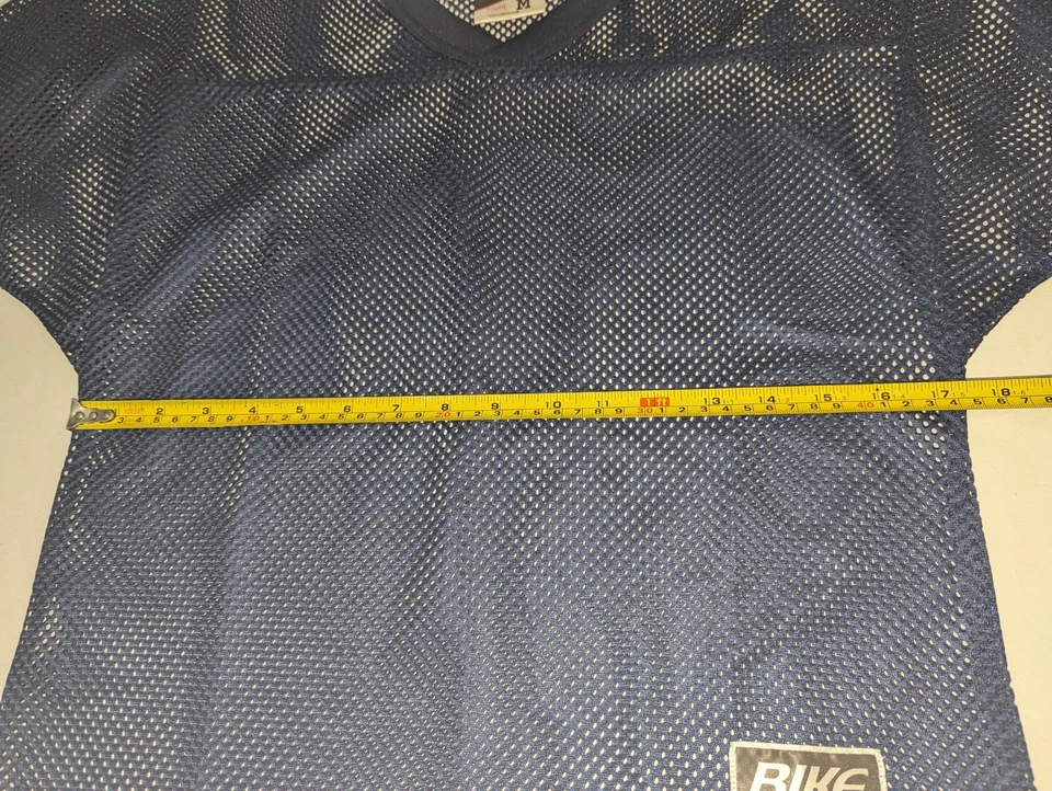 罕见复古自行车网眼球衣青少年 M/男式 S 短半衬衫 90 年代 Y2K 全新带标签 — 第 3/4 张图片