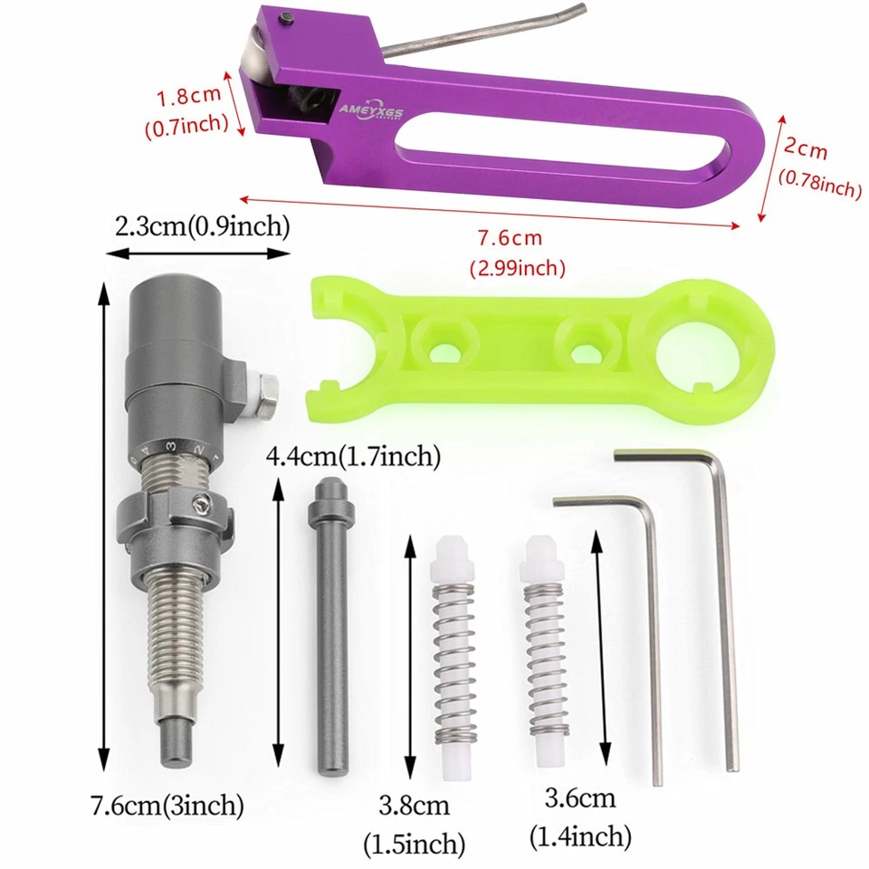 Magnetic Arrow Rest Cushion Plunger Pressure Recurve Bow Archery Shooting RH LH - Image 2 of 4