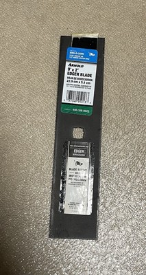 Arnold Edger Blade 9'' X 2''     7/16'' SQ or 1/2'' RD Center Hole AEB-159 NEW