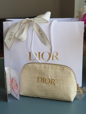 Dior Gold Makeup Bag,  New