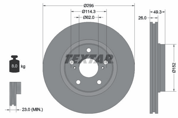 2X Bremsscheibe Vorderachse FüR Toyota Auris Kombi Avensis Stufenheck Corolla-image
