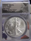 2024 (P) US Silver Eagle $1 Star Privy ANACS MS70 1st Strike 67 of 3885