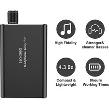 3.5mm Mini HIFI Headphone Amplifier Portable Earphone AMP w/USB Audio Cable