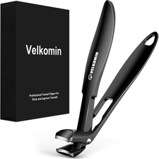 Long Handle Toe Nail Clippers for Seniors - Angled Head, Wide Jaw Opening, Ultra