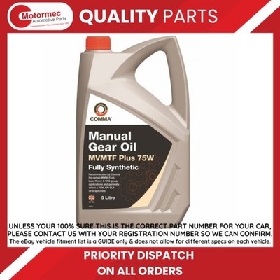 Comma FE75W5L MVMTF Plus Transmission Fluid 75W FS - 5 Litre