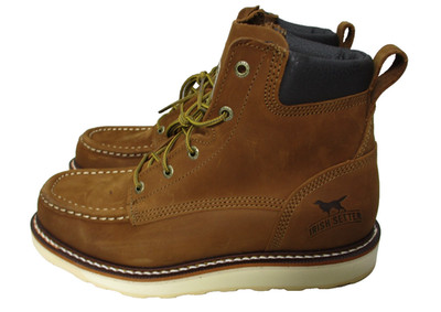 Irish Setter Ashby Nubuck Full Grain Brown Leather Soft Toe Boots Mens Sz 10.5