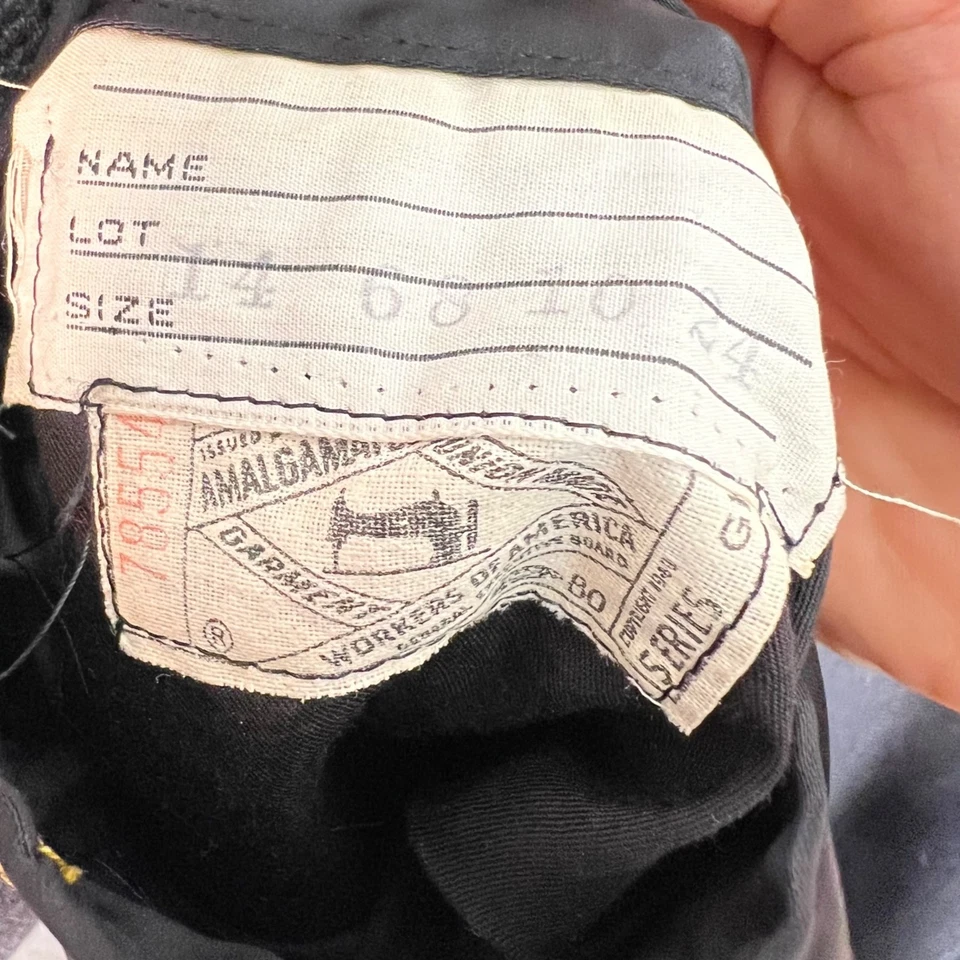 Hickey Freeman Wallachs Custom Made Wool Overcoat Dark Gray - Image 4 of 4