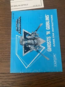 Ghosts 'n Goblins Nintendo NES 1986 CIB 3 Screw Complete With Inserts
