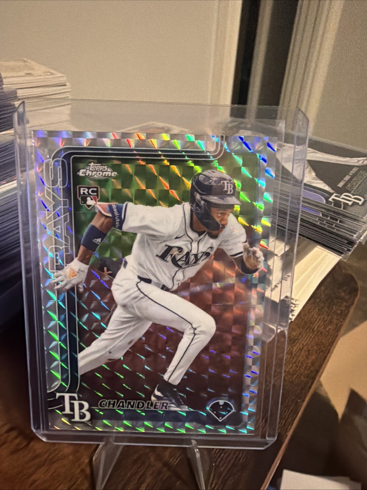 2025 Topps Chrome Update Chandler Simpson RC Geometric Refractor #USC179 Rays