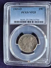 1909-O Barber Quarter, PCGS VF-25