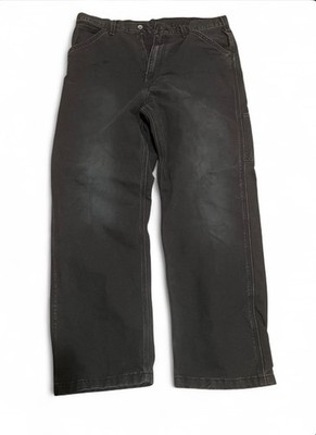 Levi Strauss & Co. Men's Black Cotton Work Pants with Multiple Pockets 36x32