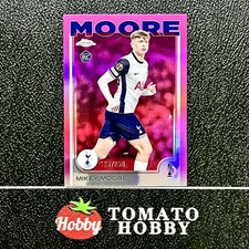 TOPPS CHROME UEFA 2024-25 MIKEY MOORE RC /250 PINK REFRACTOR TOT