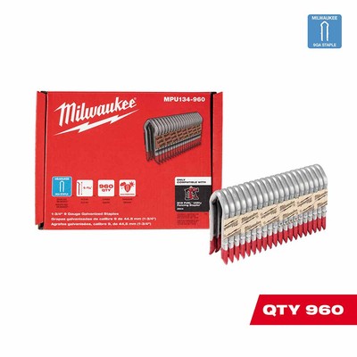 Milwaukee MPU134-960 1.75'' 9 Gauge Galvanized Staples