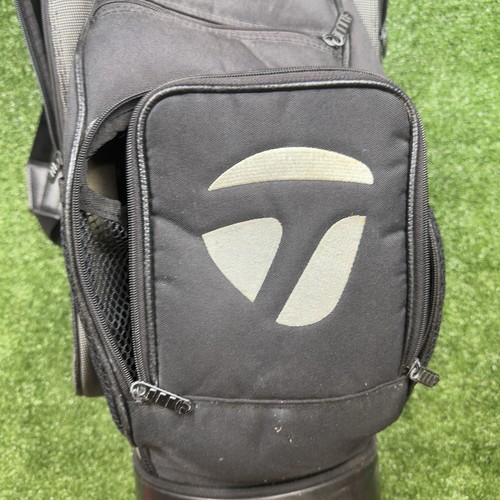 TaylorMade Cart Golf Bag 6-Divider 6-Pocket Black Standing - Picture 3 of 7