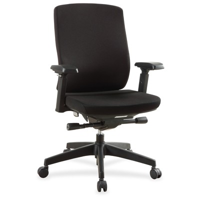 Lorell Mid-Back Chairs w/Adjustable Arms (llr-42172) (llr42172)