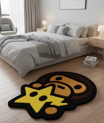 #ad Handmade Tufted Cartoon Rug for Kids Room Fluffy carpet custom dragon wool rug $120.99