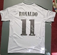 Ronaldo Nazario 11 Signed Autographed Real Madrid Soccer Jersey Beckett COA