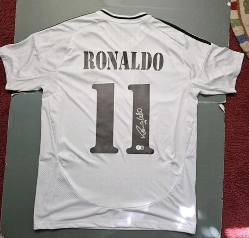 Ronaldo Nazario #11 Signed Autographed Real Madrid Soccer Jersey Beckett COA