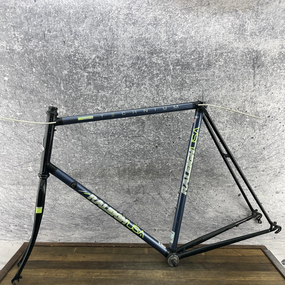 Vintage Raleigh Technium Olympian Road Aluminum Frameset 64 Tall USA 700c Frame - Image 3 of 4