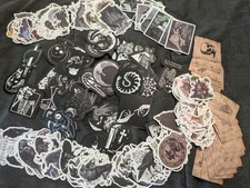 15 Random Stickers Gothy Cottagecore