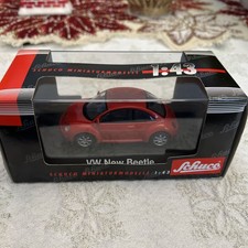 Schuco 4531  Red Volkswagen New beetle Bug VW 1:43 Scale NIB
