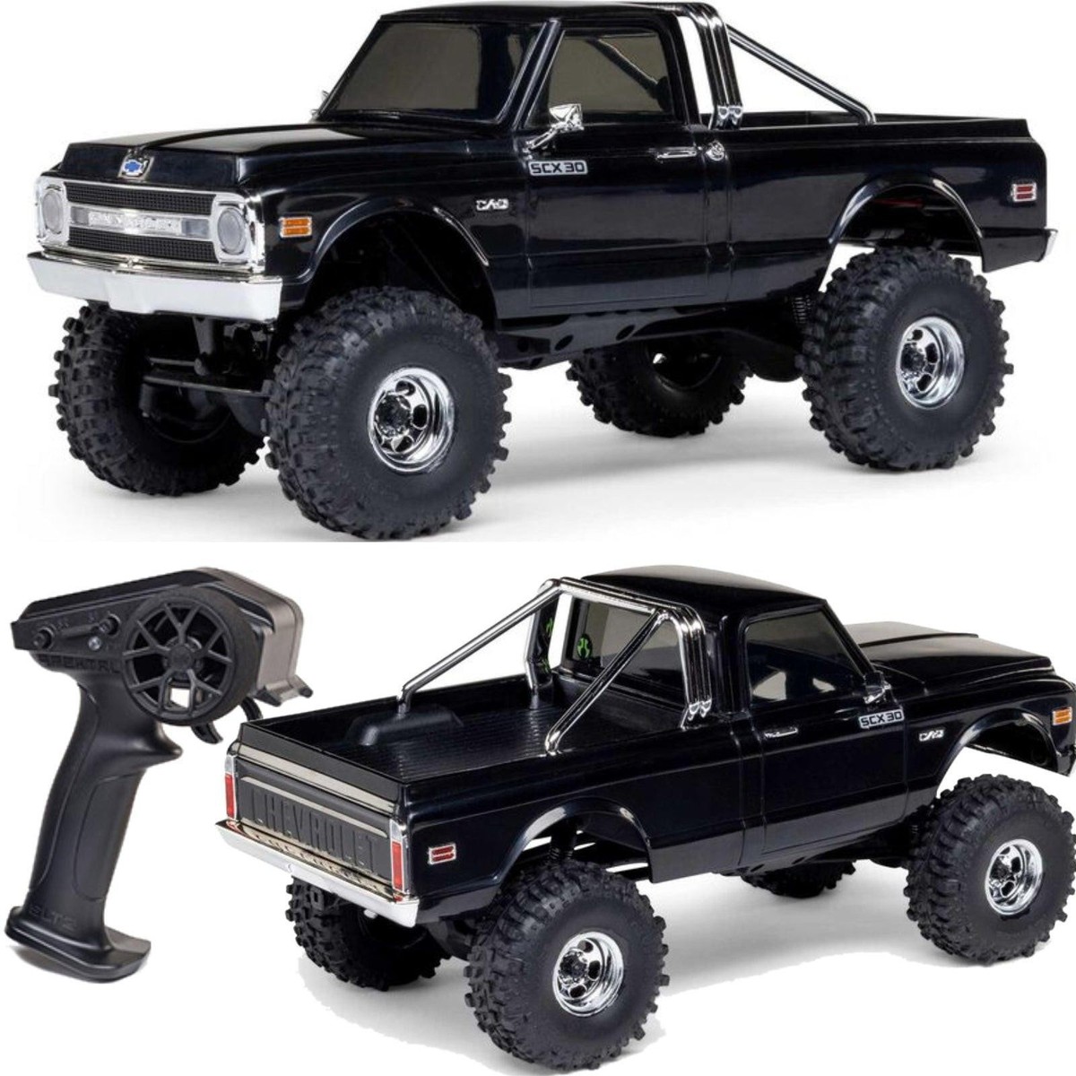 Axial SCX30 Chevrolet K10 Black 1/30 Rock Crawler (Battery