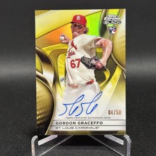 Gordon Graceffo /50 Auto Gold Refractor 2025 Topps Chrome Black CBA-GG Cardinals