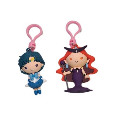 Monogram Sailor Moon Lot Queen Beryl & Sailor Mercury 3D Figural Keychains Toys