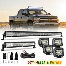 For 99-06 Chevy Silveradogmc Sierra Roof Driving 52 Led Light Bar224 Pods