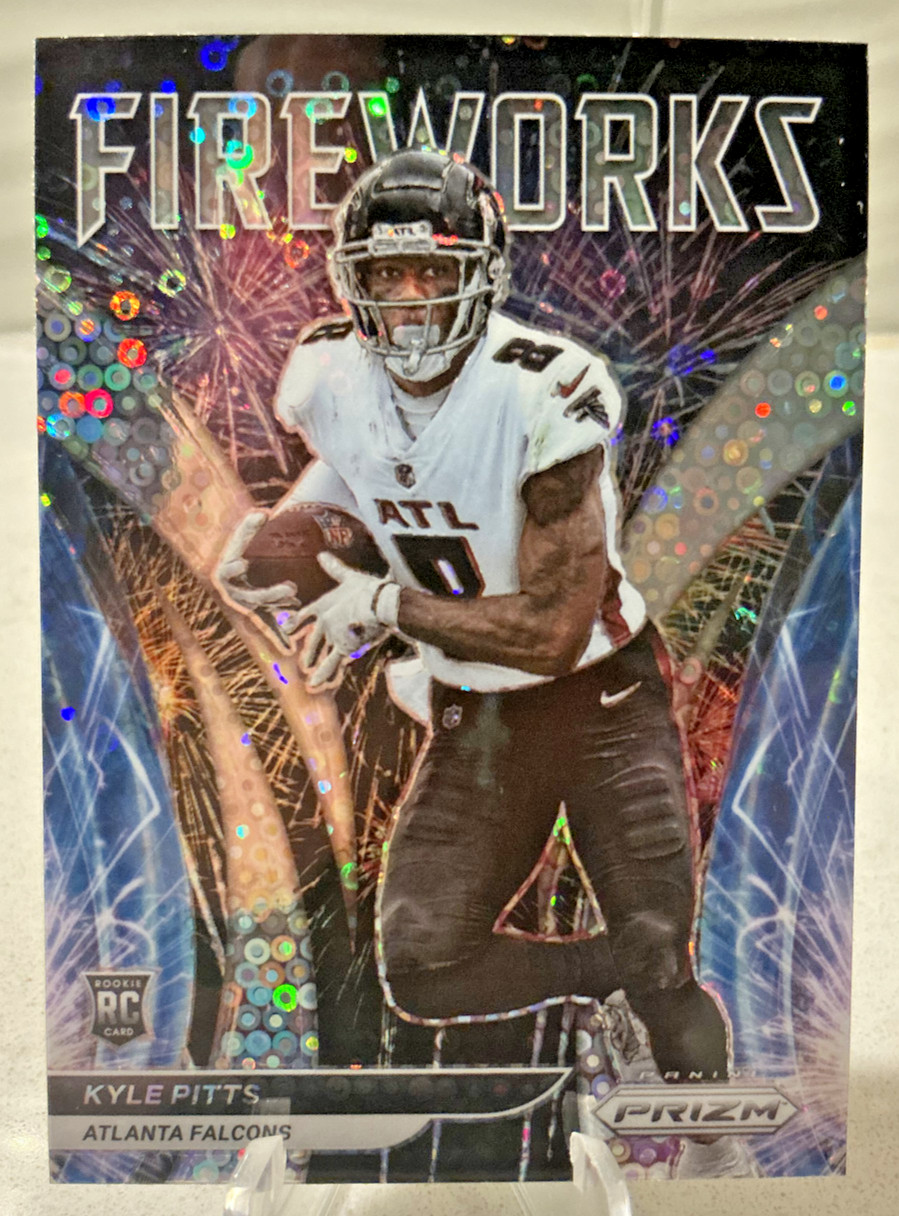 Kyle Pitts RC Rookie Prizm Disco No Huddle Fireworks 2021 Prizm Atlanta Falcons
