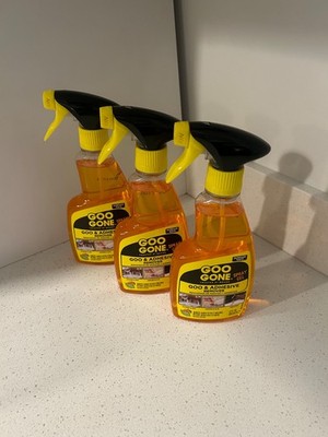 GOO GONE ADHESIVE Glue Gum Remover Fresh Citrus & Surface Safe 12Oz (3 Pack)