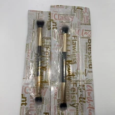 Lot of 2 Belle Beauty by Kim Gravel Dual-Ended Eyeshadow Brush ~ New in Package