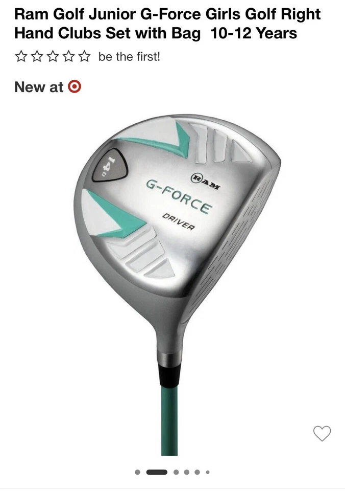 Ram Golf Junior G Force Girls Golf Right Hand Club Set With Bag - Image 2 of 4