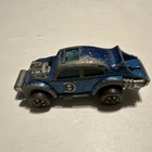Hot Wheels Redline 1970 EVIL WEEVIL VW  Blue Hong Kong, Original, Nice Car