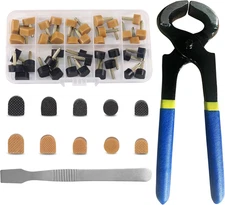 High Heel Replacement Tips, Shoe Heel Repair - 20 Pairs of Heel Caps in 2 Col...