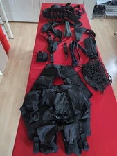 Black Tactical Gear Lot - Vest, clips, belts, accessories, etc.