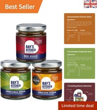 Delicious Low FODMAP Cooking Stock Set - Beef, Chicken & Vegetable Concentrates