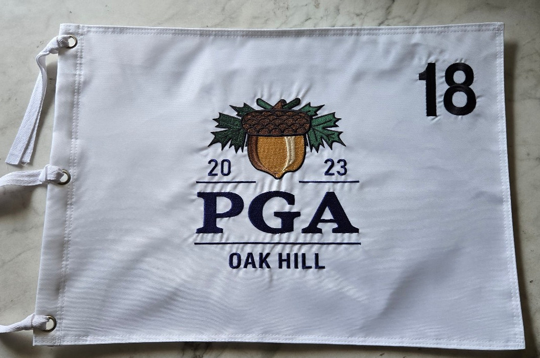 2023 Pga Championship Flag Oak Hill golf embroidered brooks koepka wins new