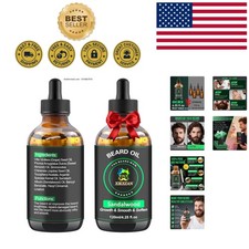 Multipurpose Beard Oil 120ml - Sandalwood Scent, Growth Moisturizing Benefits